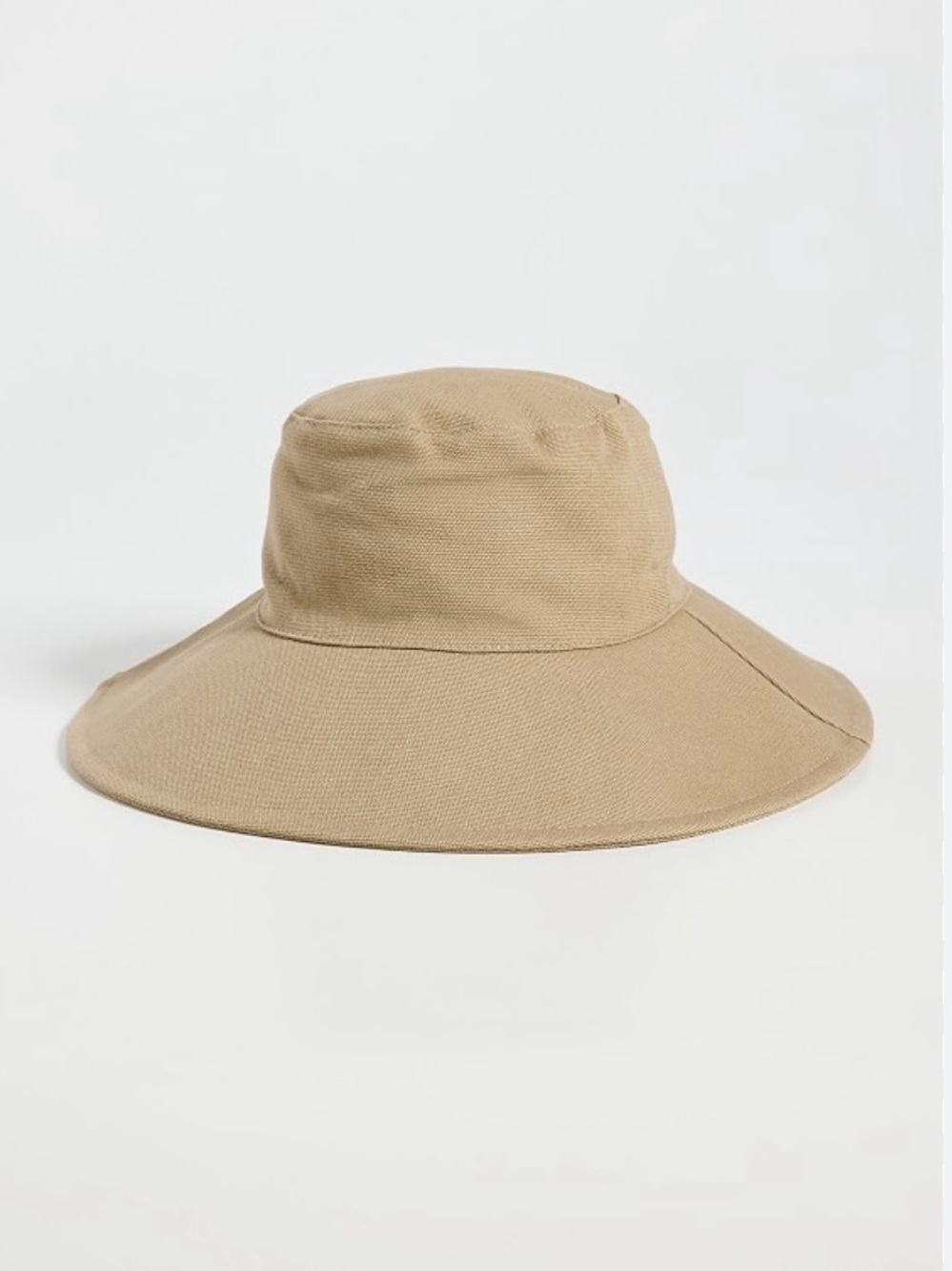 Jenni Kayne Beige Cotton Canvas Sun Hat
